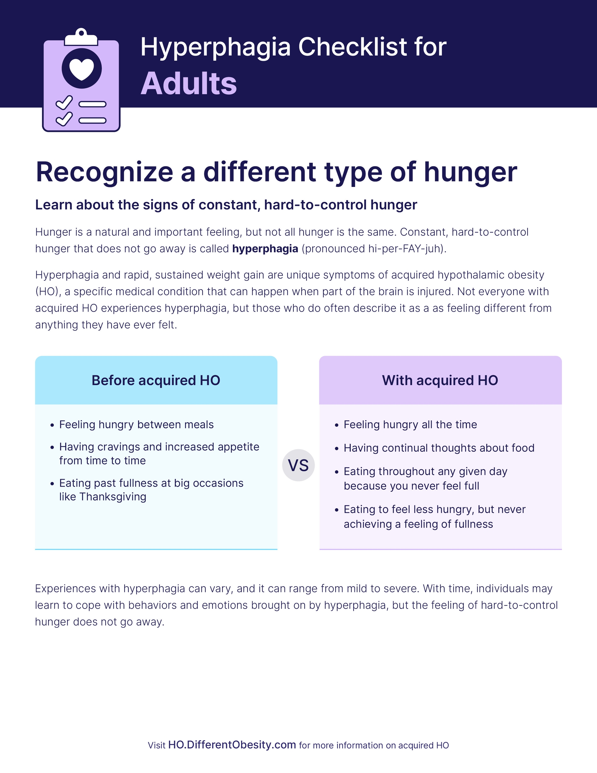 Checklist for survivors